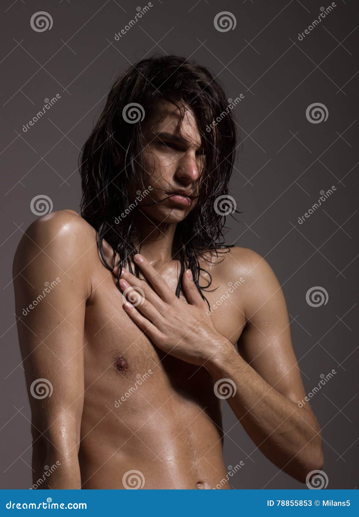 Long Haired Nude Man