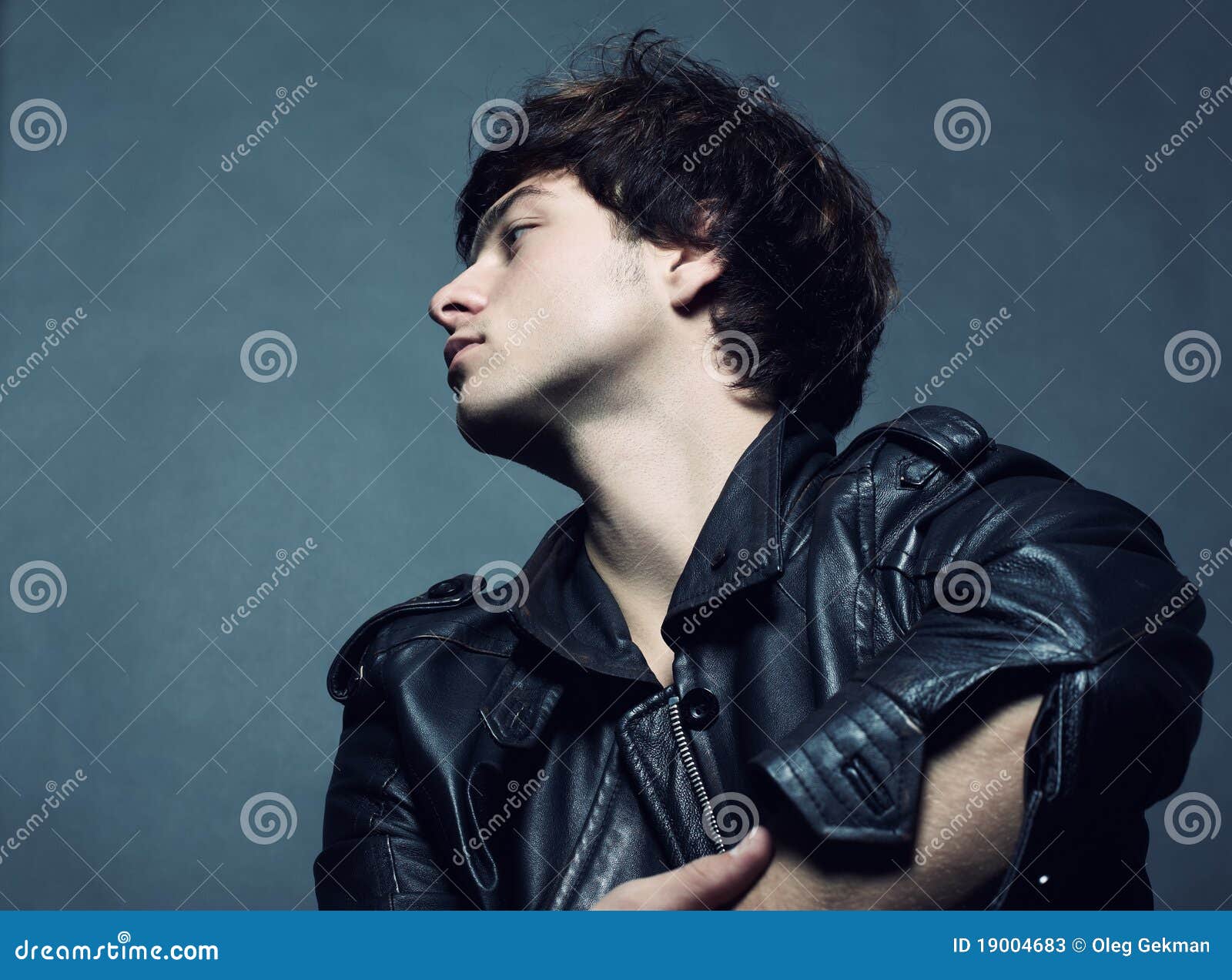 Fashion Portrait of the Young Beautiful Man Stock Image - Image of ...