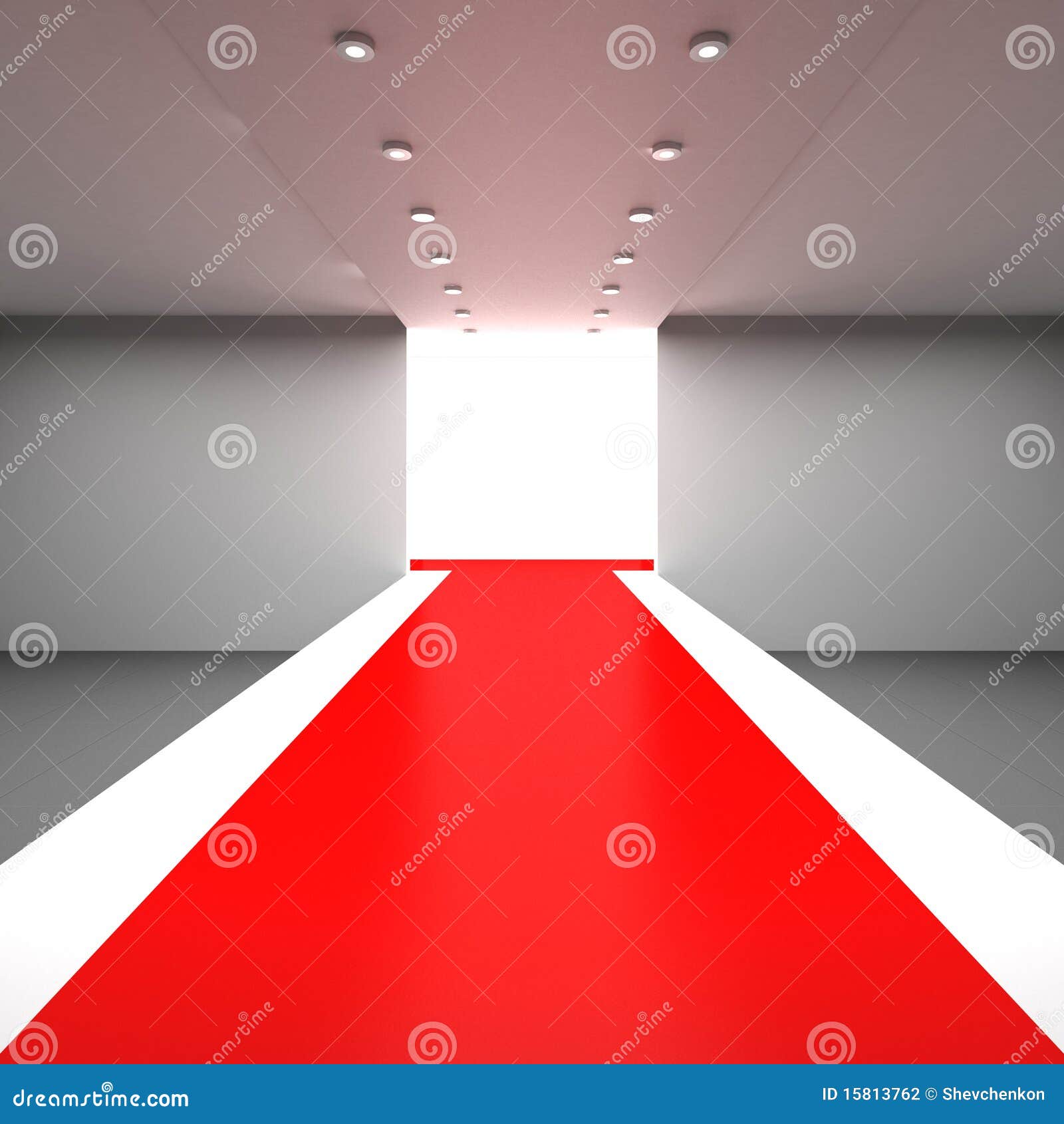 Fashion Runway Empty Hall With A Podium For Display Stock Photography Fashion Runway Empty Hall With A Podium For Display Stock Photography