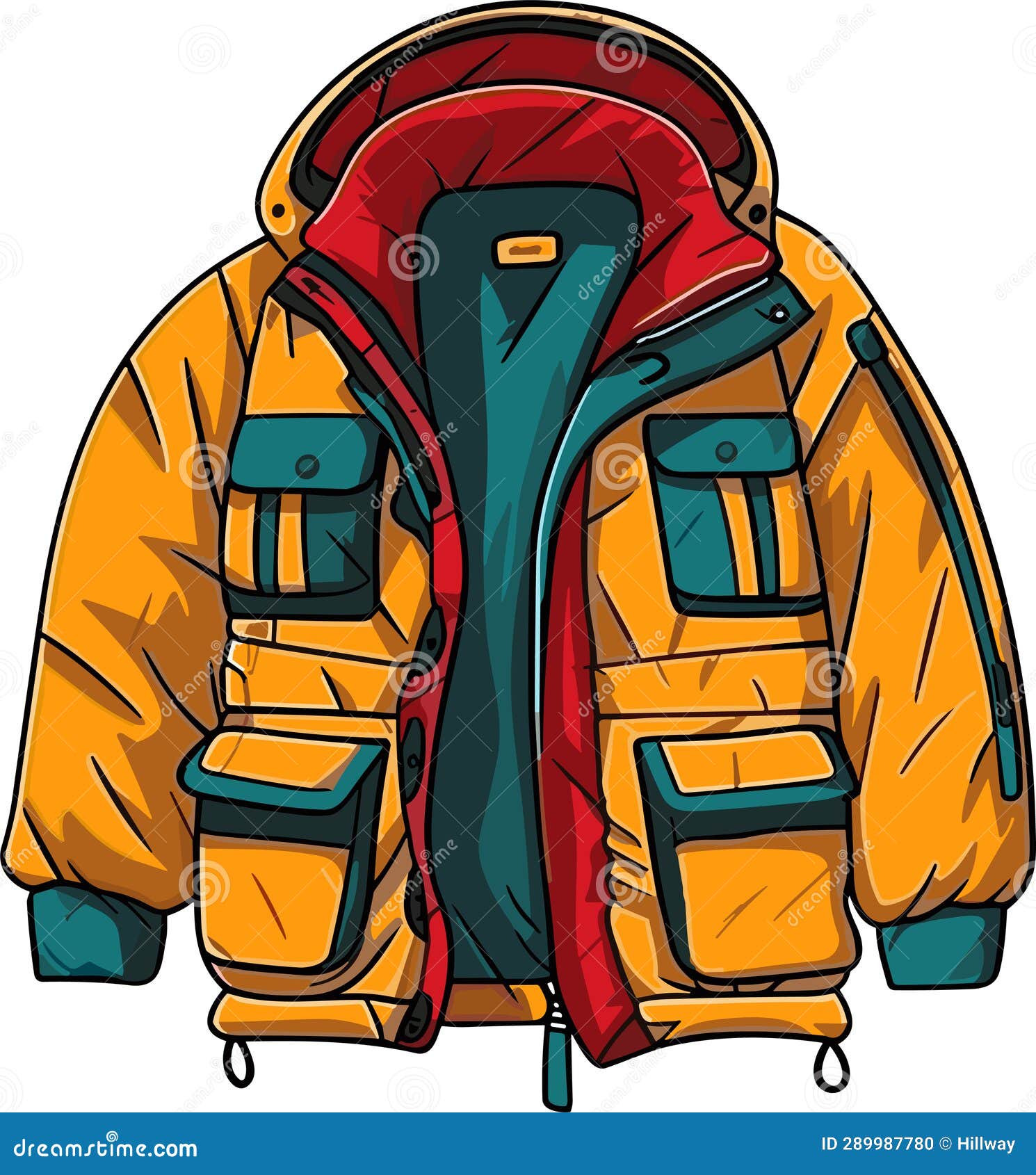 Fashion 90s. Retro Wear Raincoat Stock Vector - Illustration of ...