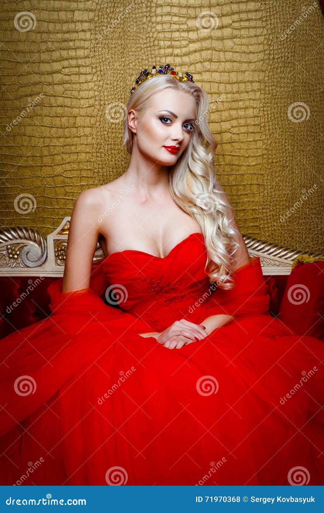 women, Red Dress, Blonde, Field Wallpapers HD / Desktop 