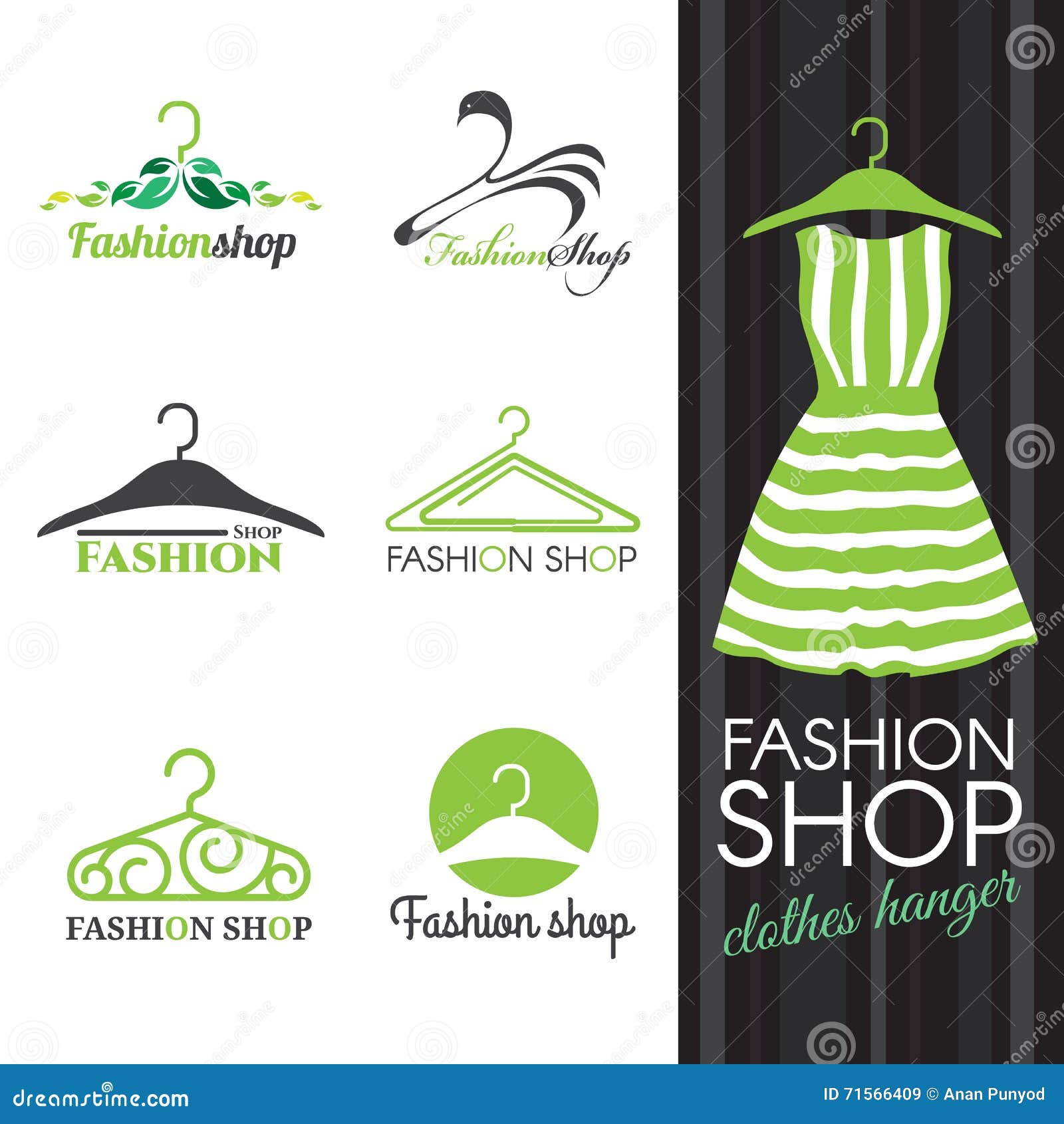 Fashion shop logo stock vector. Illustration of leaf - 71566409