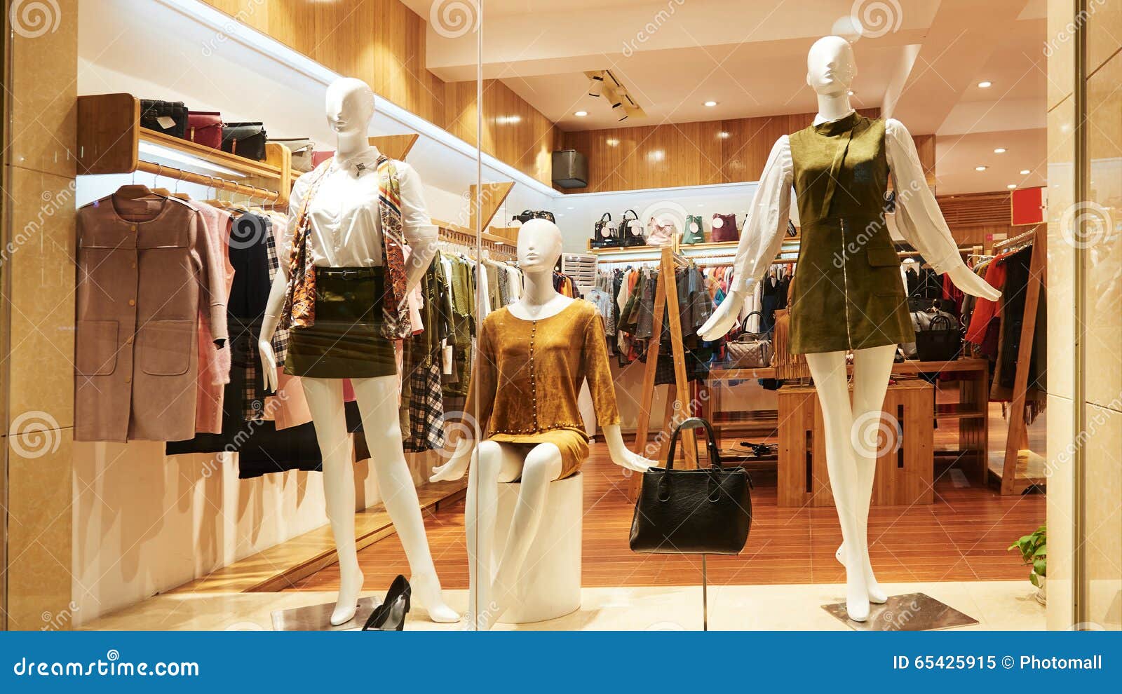 Fashion Shop Window Clothing Store Front Stock Image - Image of design ...