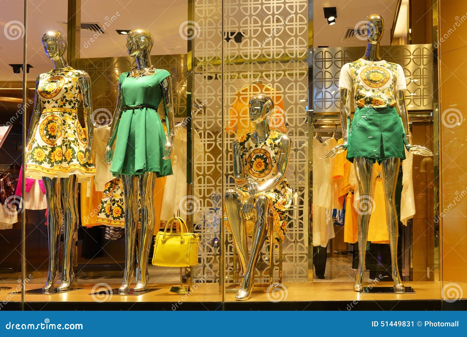 Fashion shop window stock image. Image of exhibition - 51449831