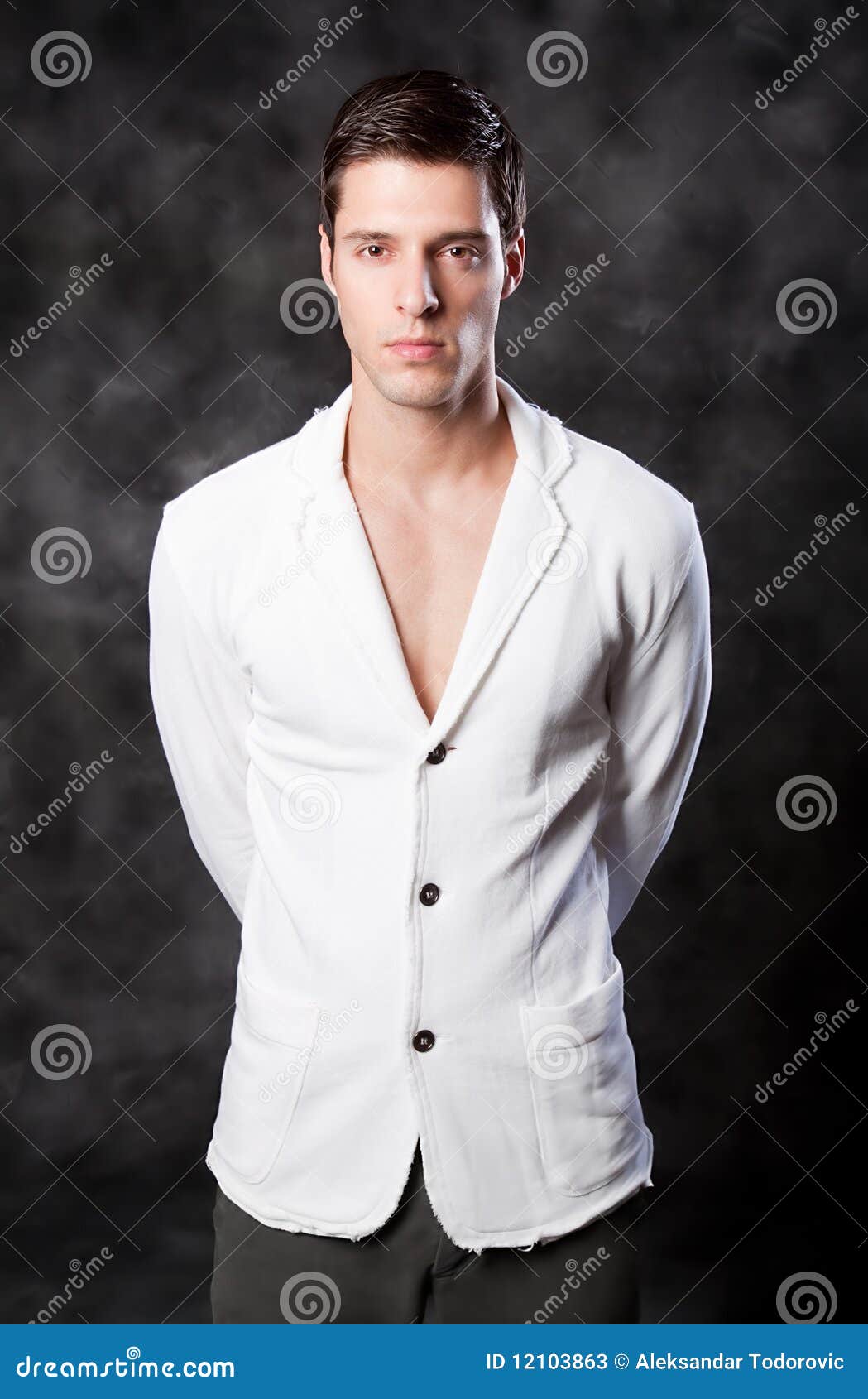 Fashion Shot of a Young Man Stock Image - Image of good, handsome: 12103863