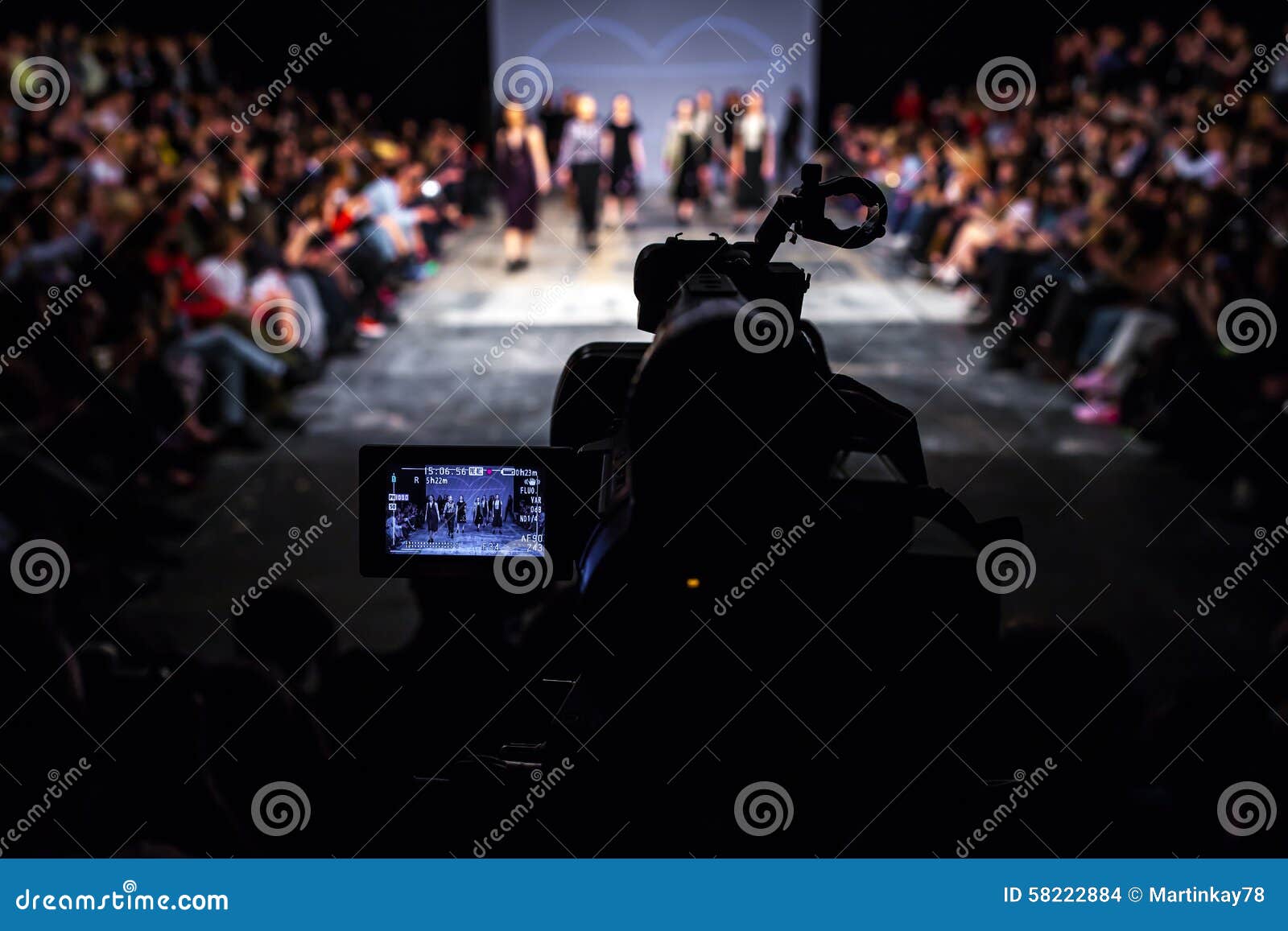 Fashion Show Broadcast editorial stock image. Image of catwalk 58222884
