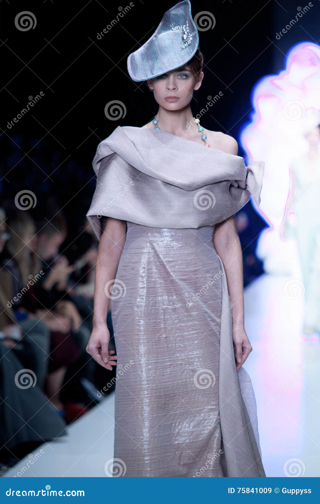 Fashion Show. Woman on Podium. Editorial Stock Image - Image of garment ...