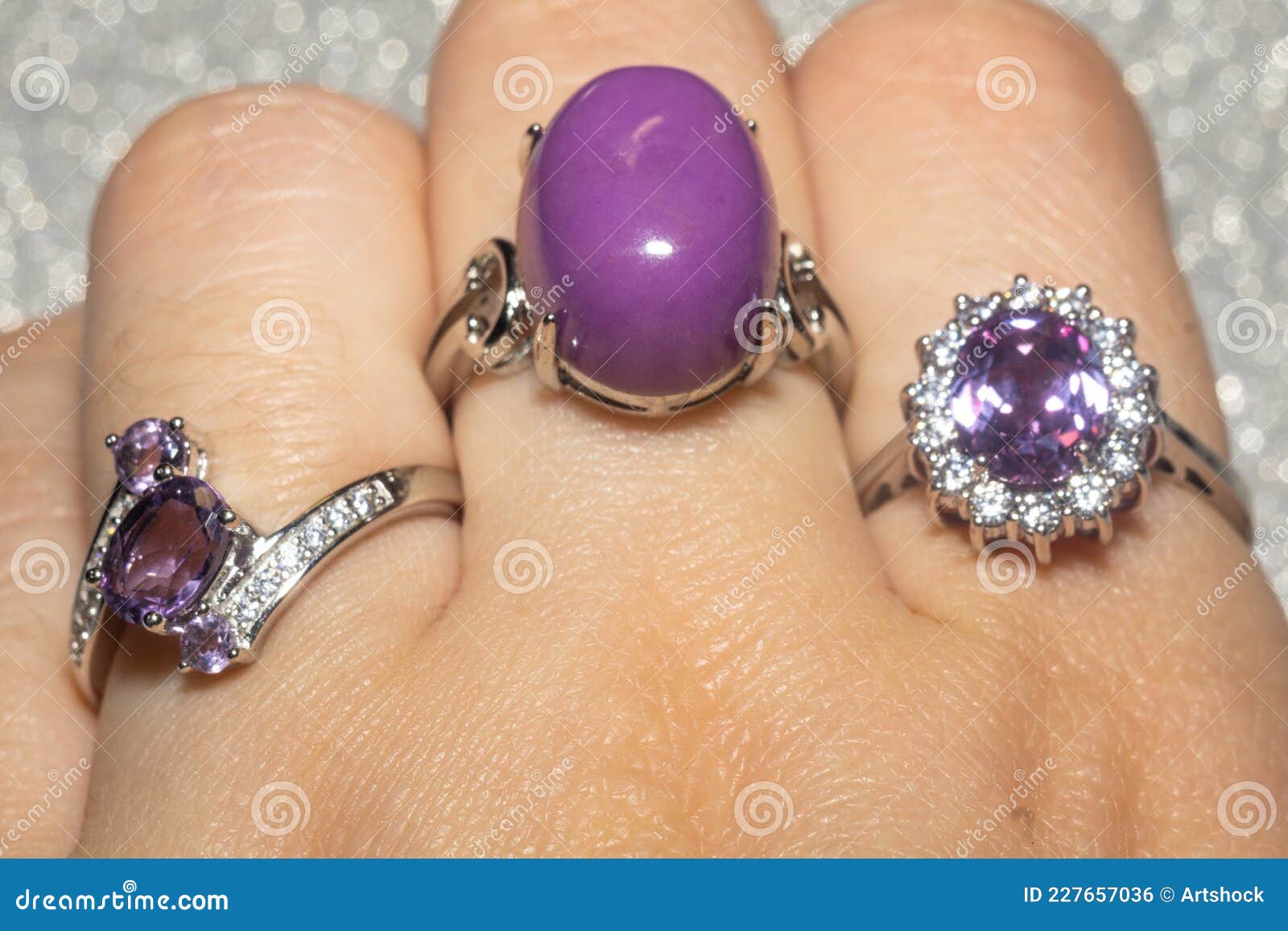 Fashion Elegant Purple Stone Jewelry Ring Jewelry Engaged Ring For Women  And Men - Walmart.com