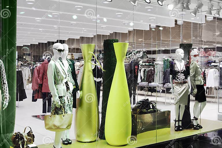 Fashion store stock image. Image of shop, person, display 4416375