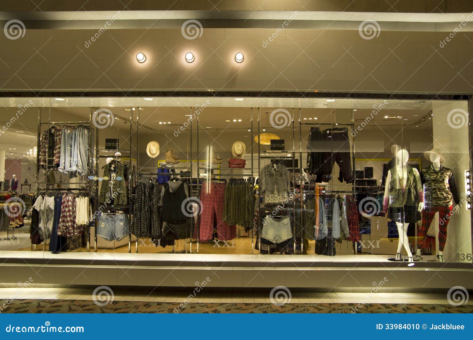 Fashion store lighting editorial image. Image of shop - 33984010