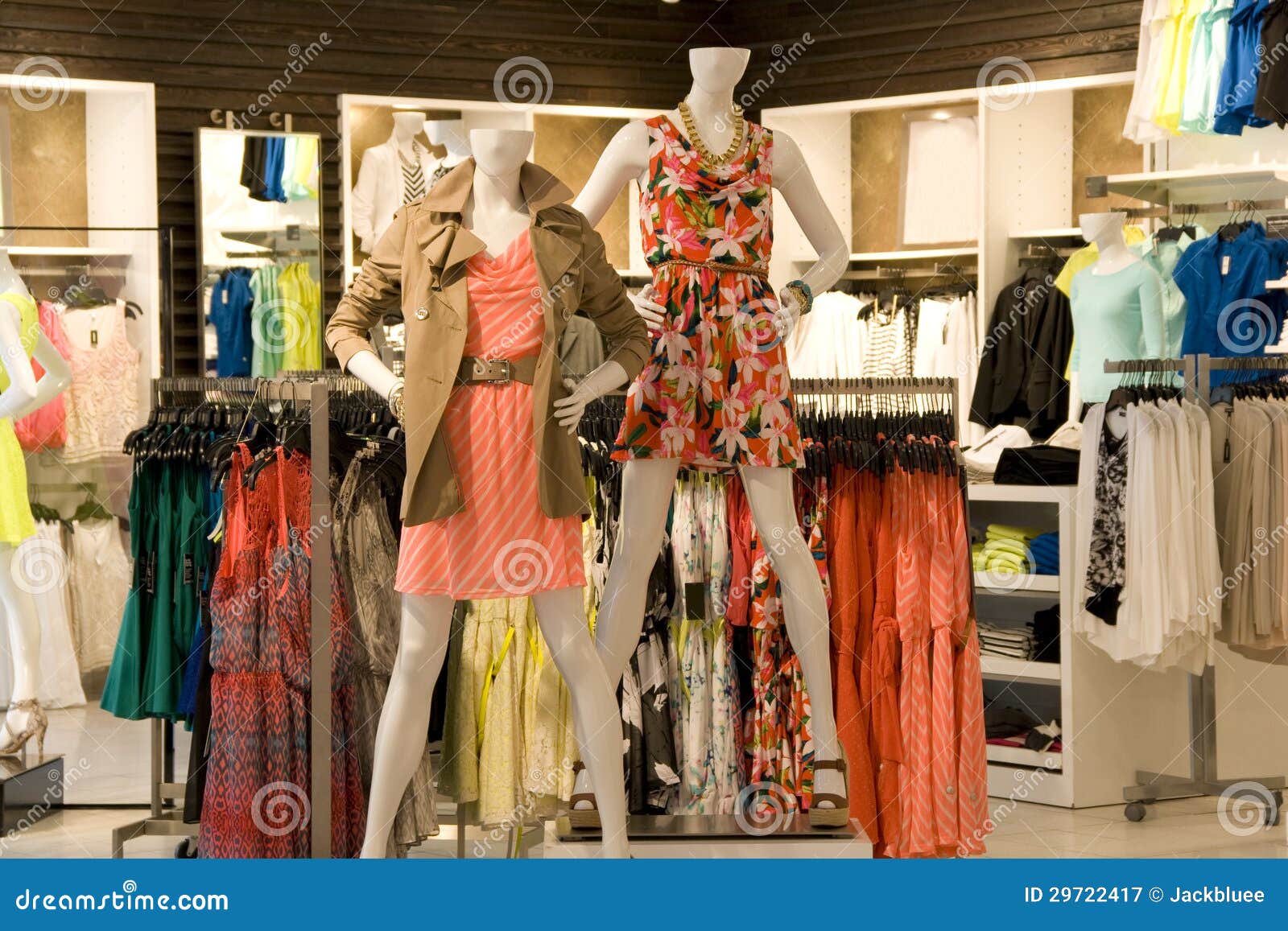 Woman Fashion Clothing Store Stock Image - Image of shop, design: 29722417