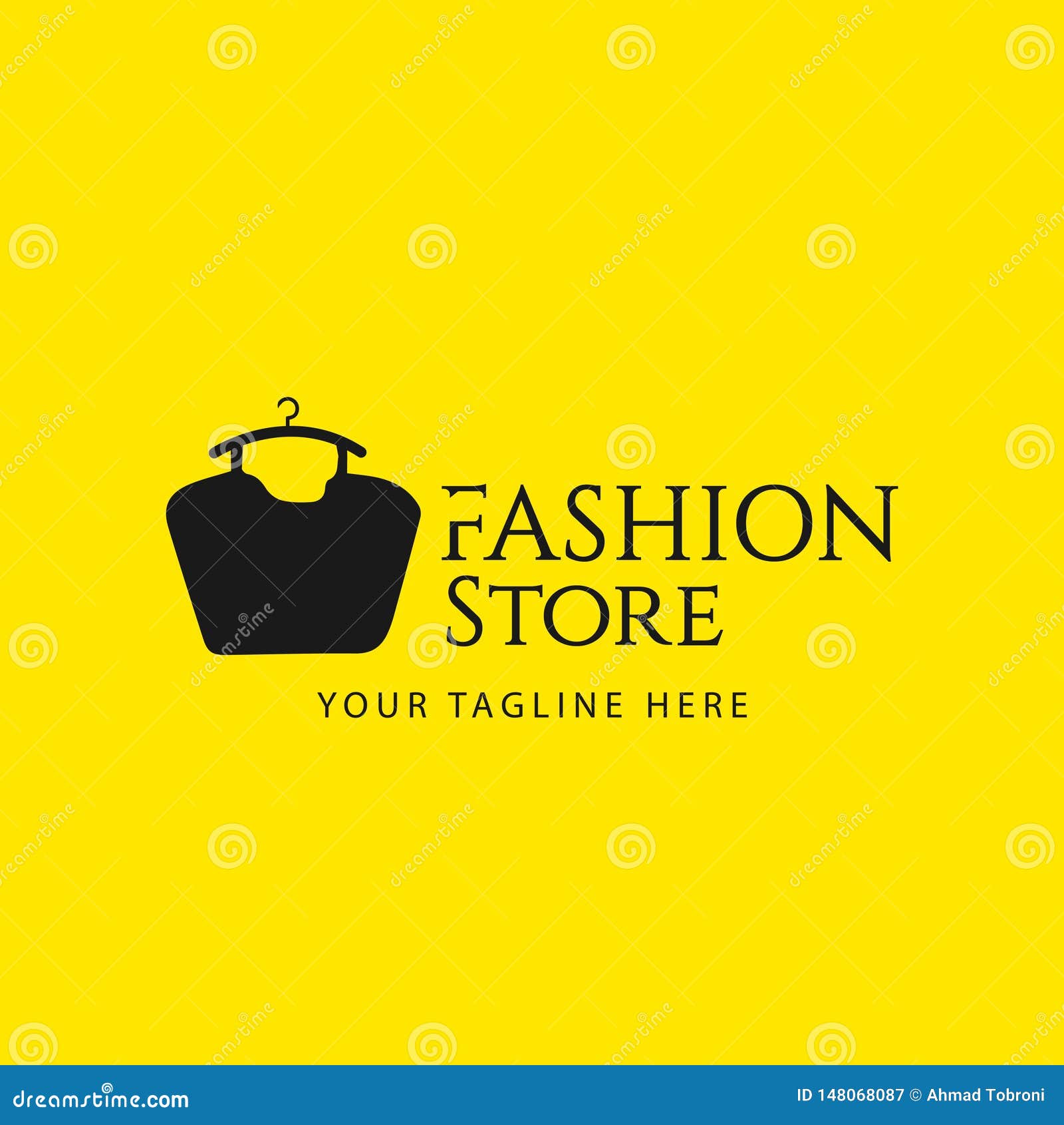 Fashion Store Vector Template Design Illustration Stock Vector ...