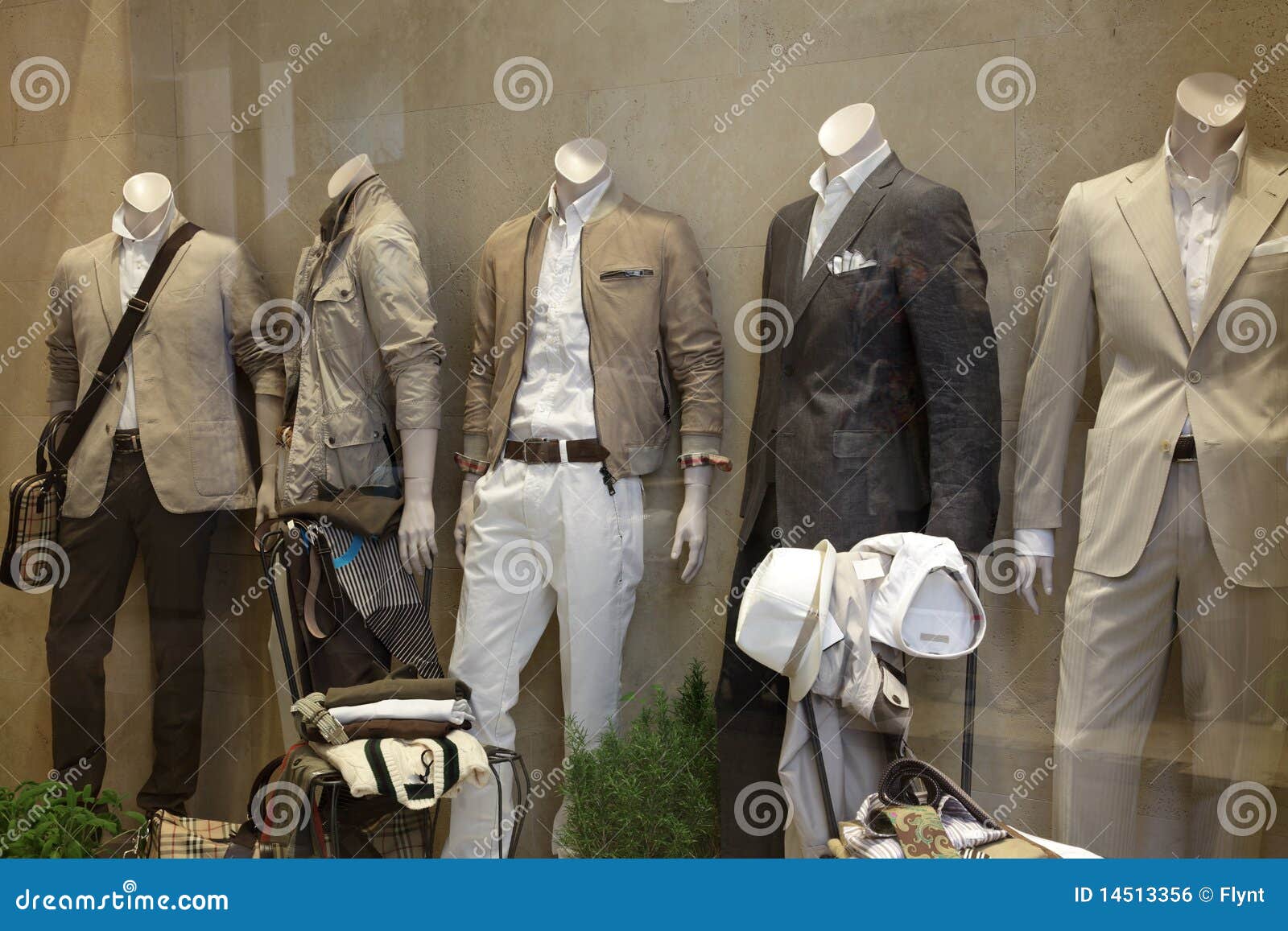 Fashion Store Window Display Royalty Free Stock Image - Image: 14513356