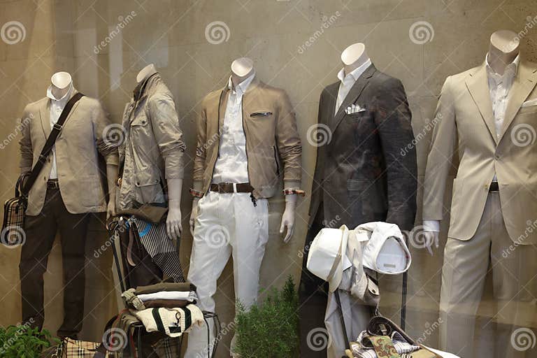 Fashion Store Window Display Stock Photo - Image of inside, colour ...