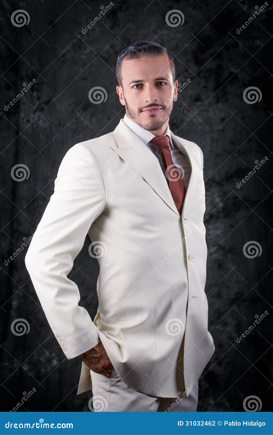 fashion style photo man white suit wearing 31032462
