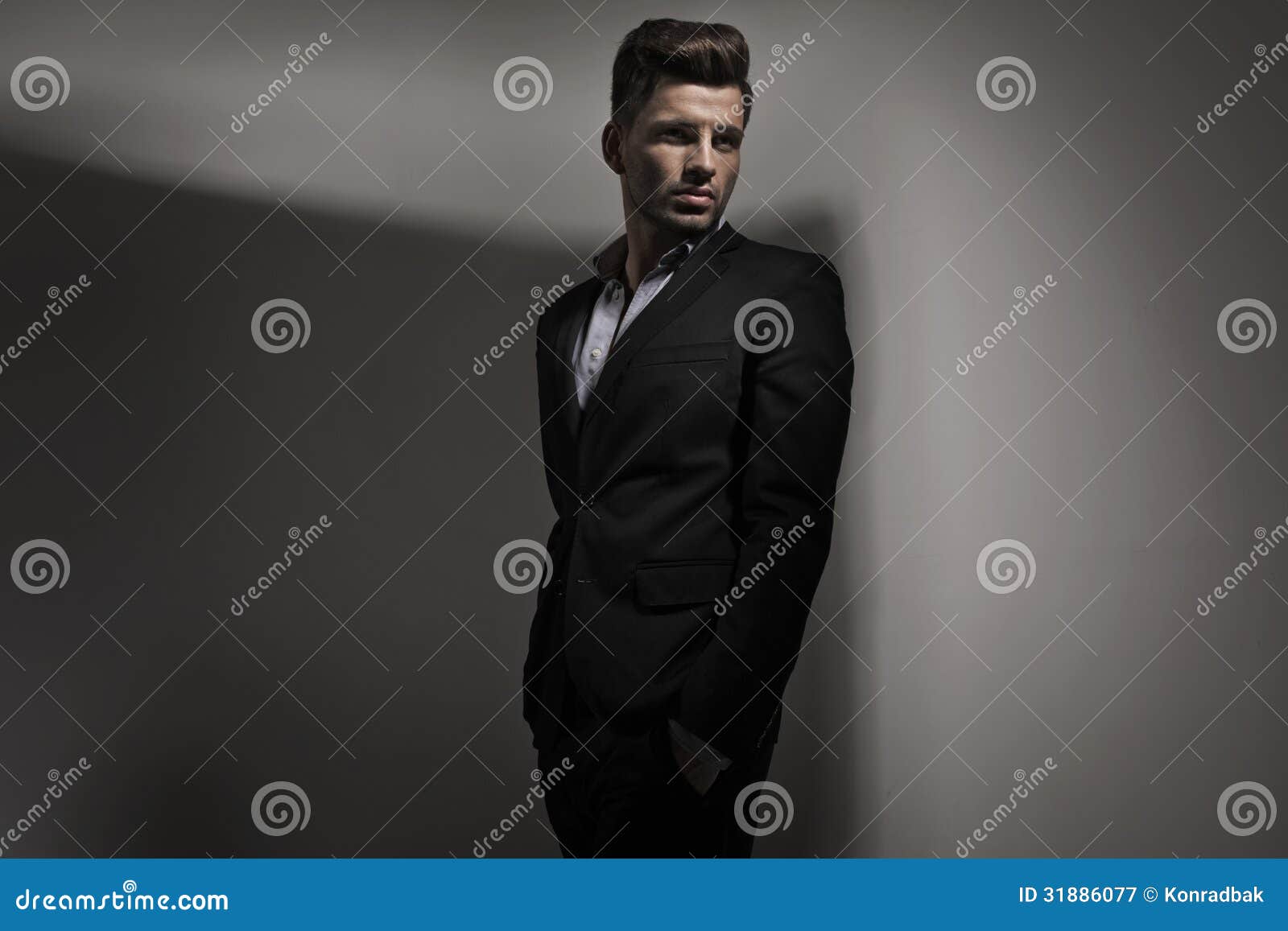 fashion style photo of young guy