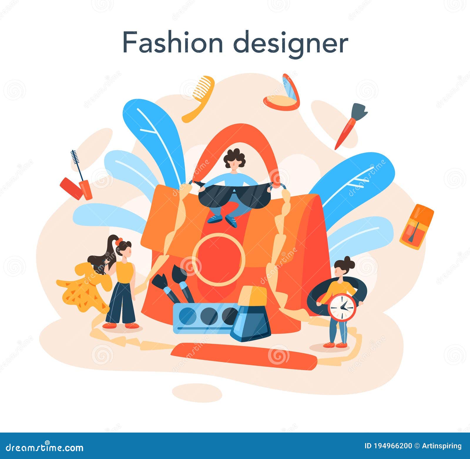 Fashion Stylist Concept. Modern, Creative Job, Professional Fashion ...