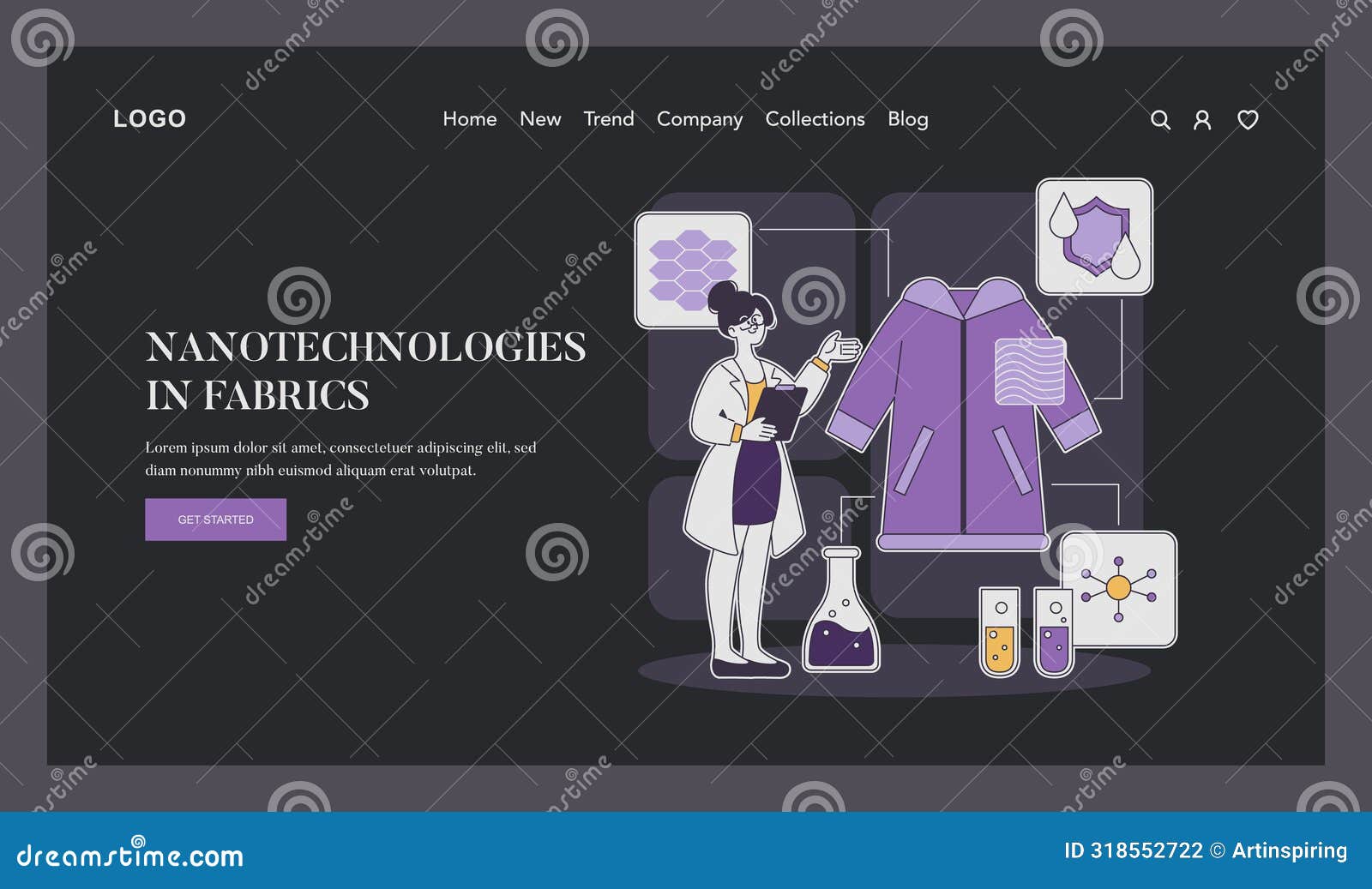 fashion tech. flat  