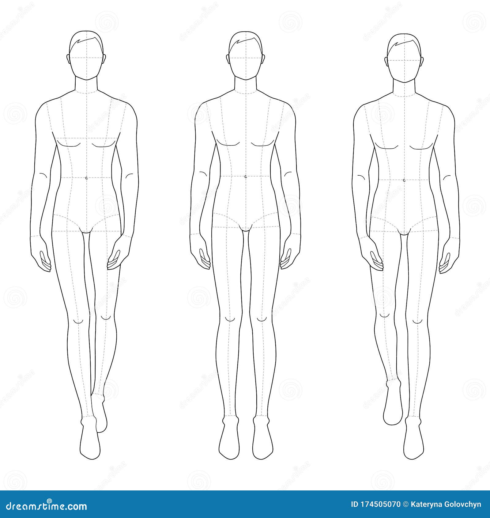 Male Fashion Figure Templates