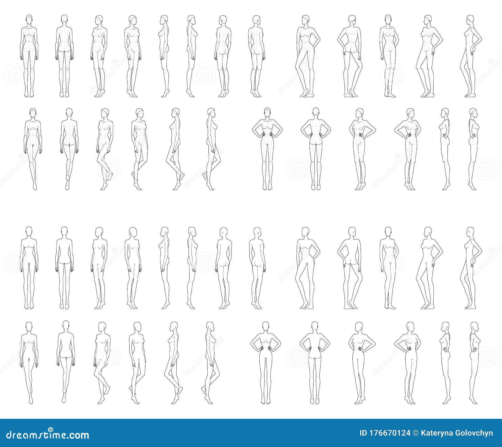 Female Body Template Poses Printable Template Calendar Female Body Template Poses Printable Template Calendar