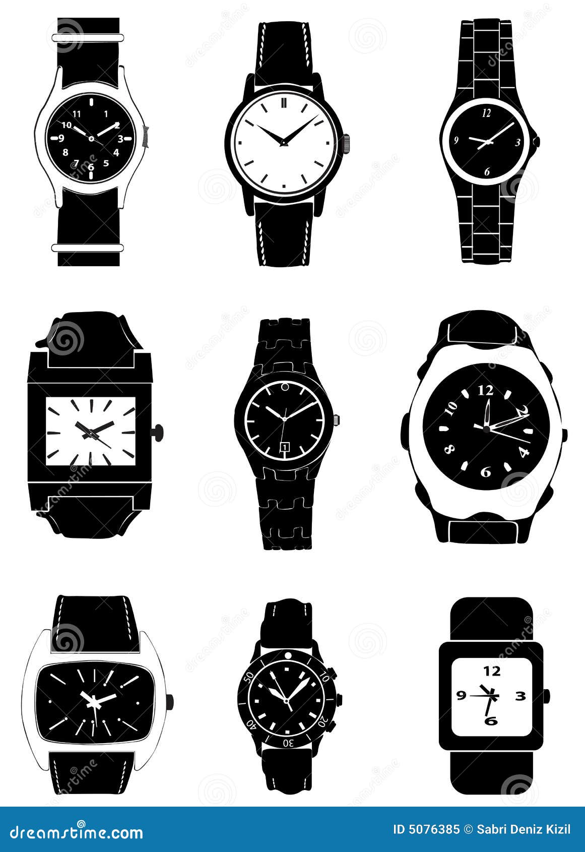 Download Fashion watch vector stock vector. Illustration of ...