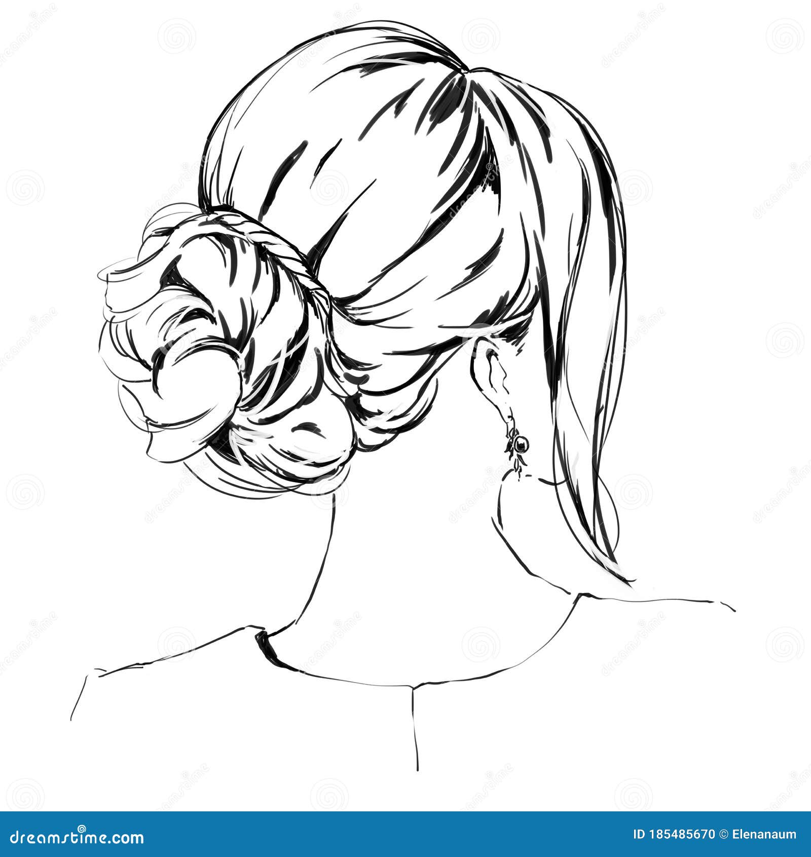Fashion Woman Sketch, Pretty Face Stock Illustration - Illustration of face, coiffure: 185485670 Fashion Woman Sketch, Pretty Face Stock Illustration - Illustration of face, coiffure: 185485670