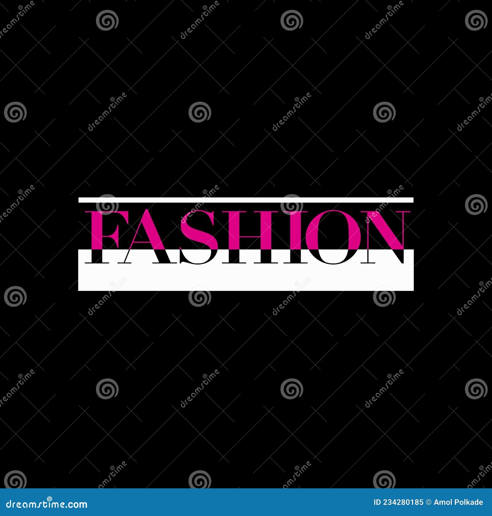 Fashion Written in Didot Font. Fashion Logo Stock Vector - Illustration ...