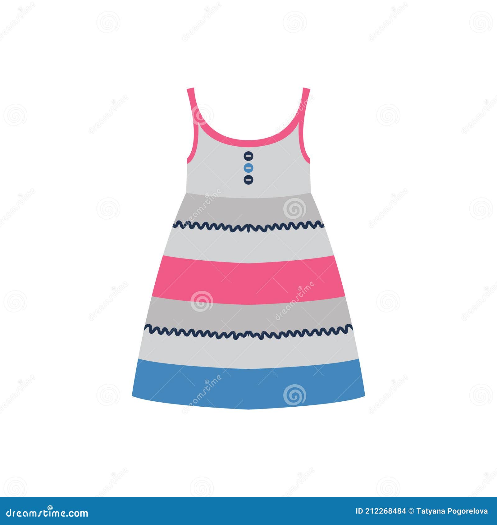 Fashionable Children S Clothing Flat Style Icon Stock Vector design-app-for-children-s-clothing-purchases-on-behance
