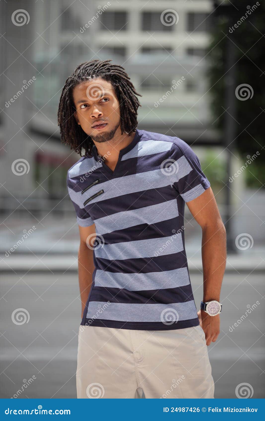 Fashionable Jamaican Male Model Stock Photo - Image: 24987426