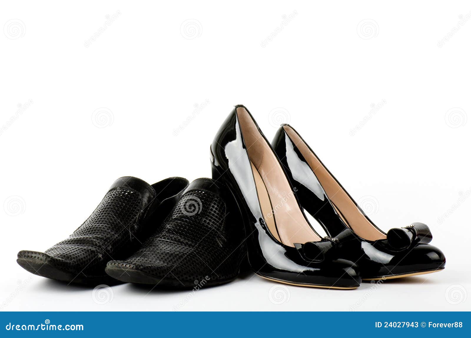 male and female shoes