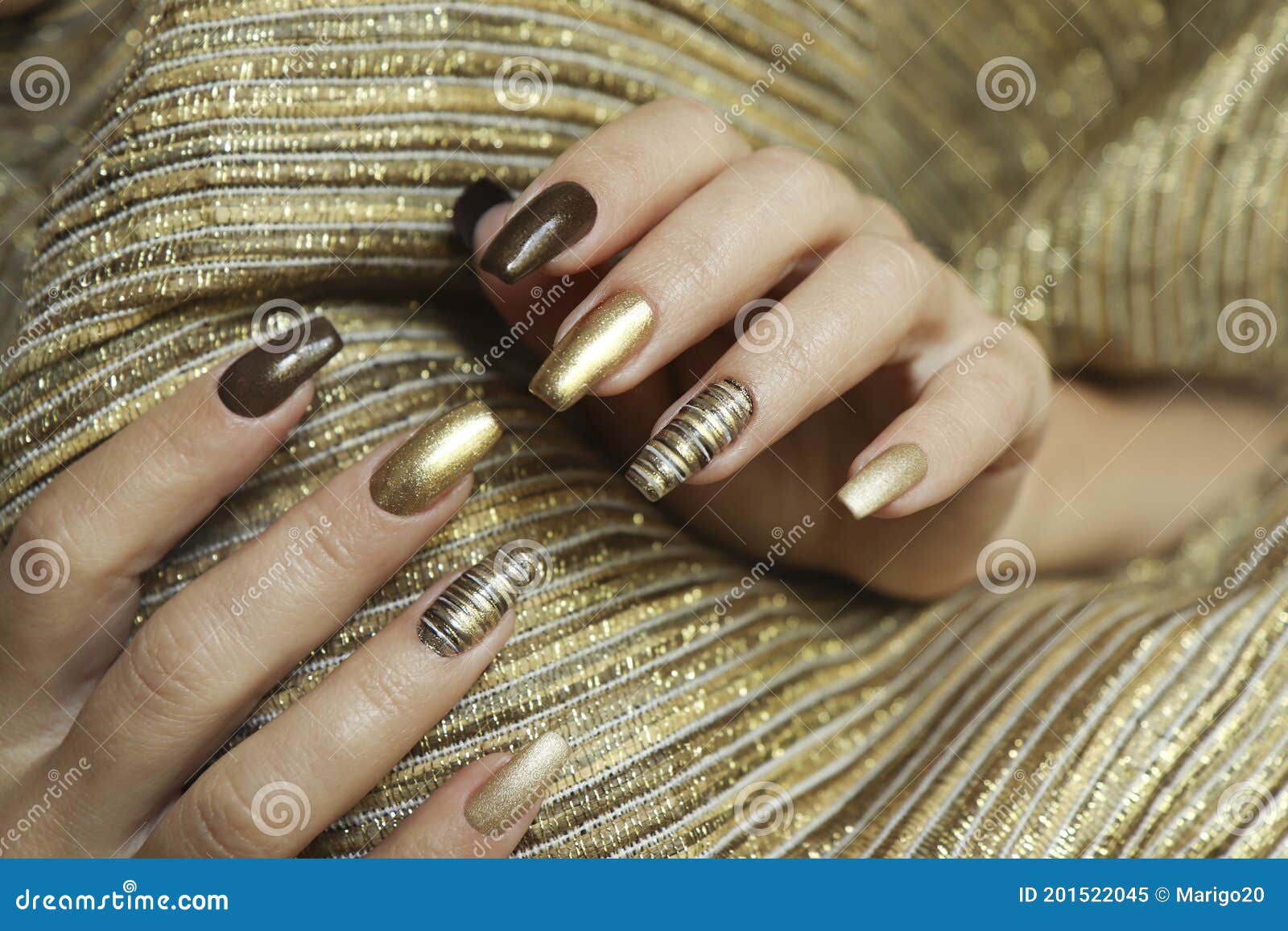 Buy Chocolate Brown Nail Polish With Gold Shimmer Chocolate Bacon.098  Online in India - Etsy