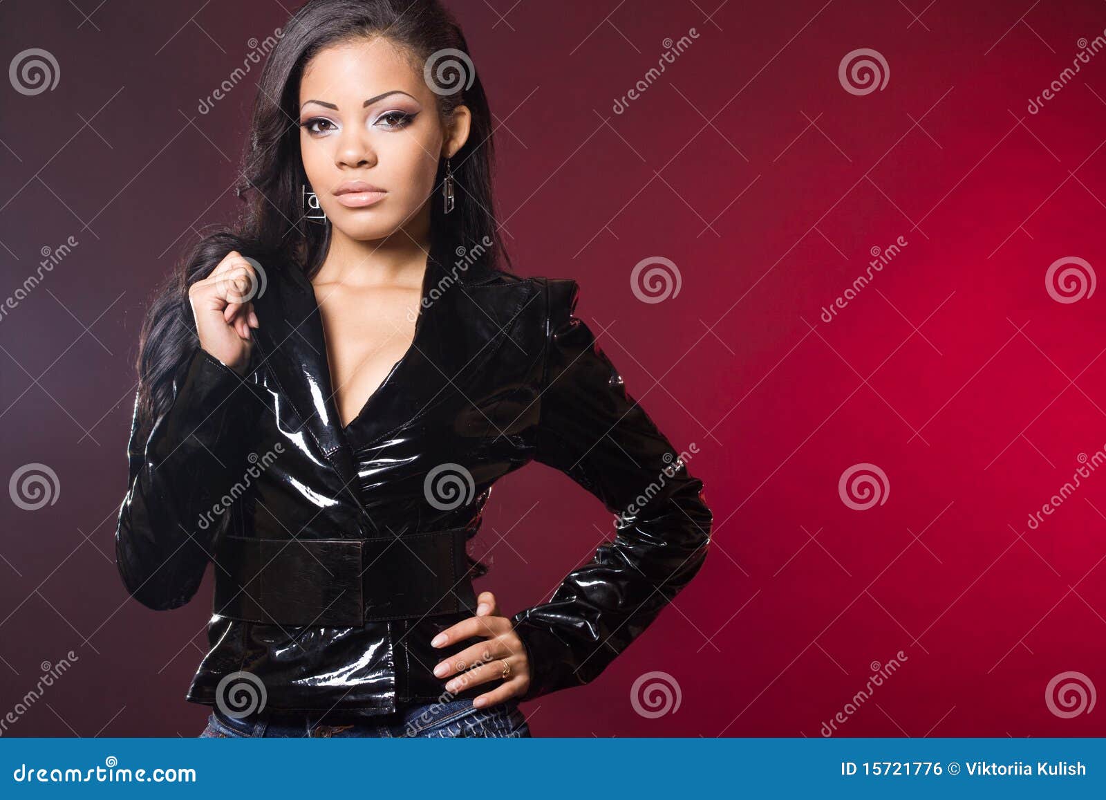 fashionable mulatto woman