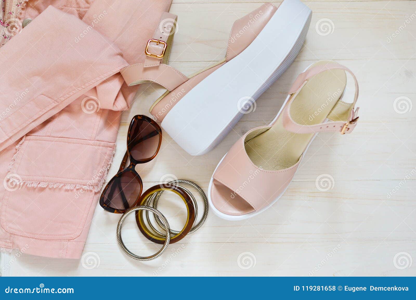 peach accessories sandals