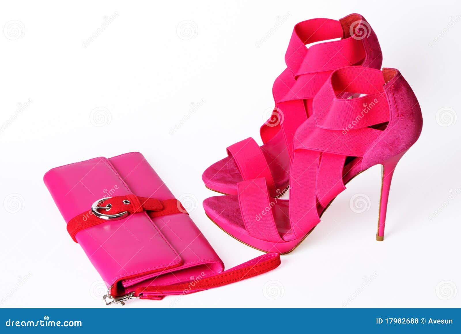 fashionable pink shoes
