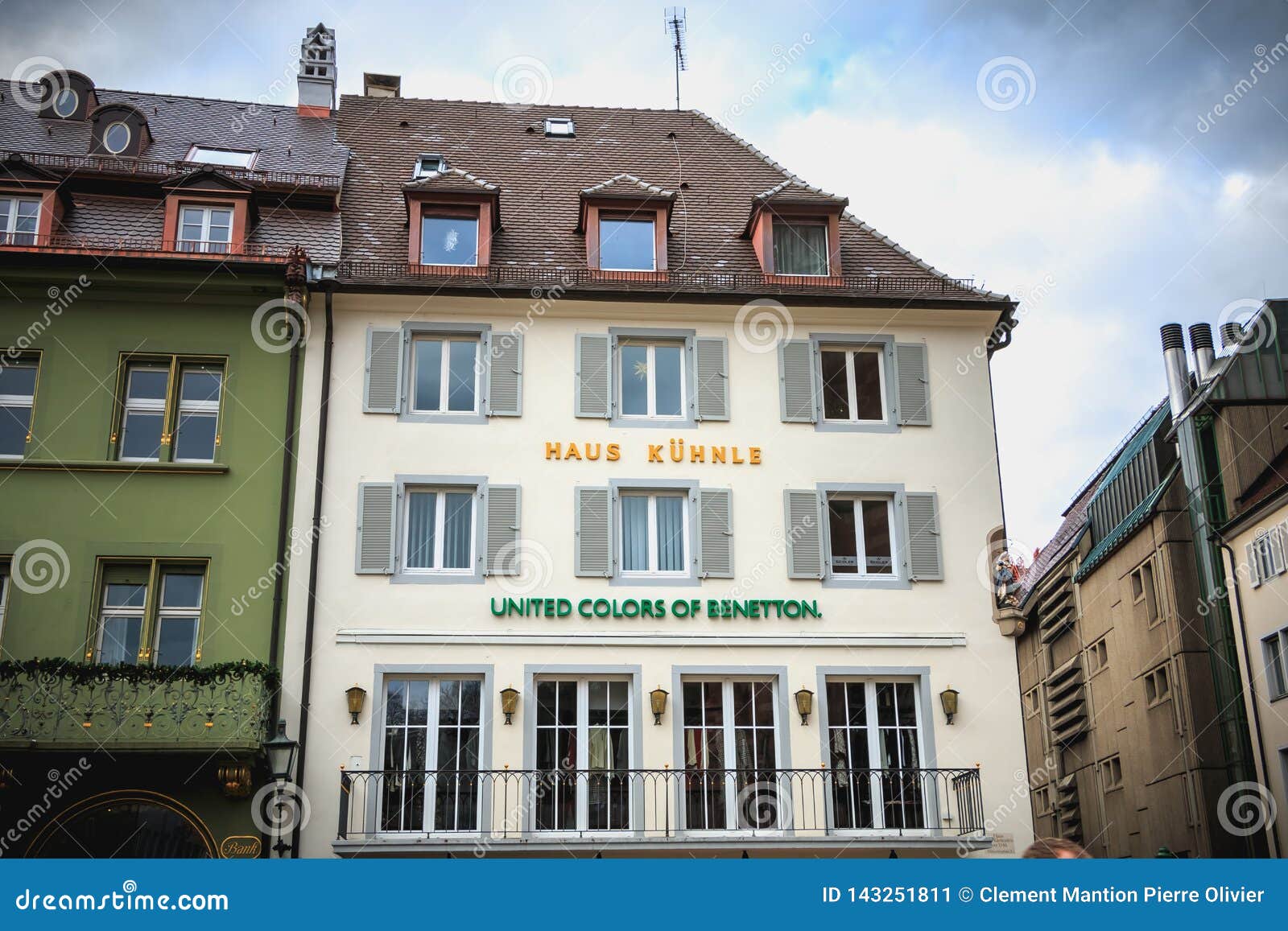 Fassade Des Speichers Haus Kuhnle In Freiburg Im Breisgau