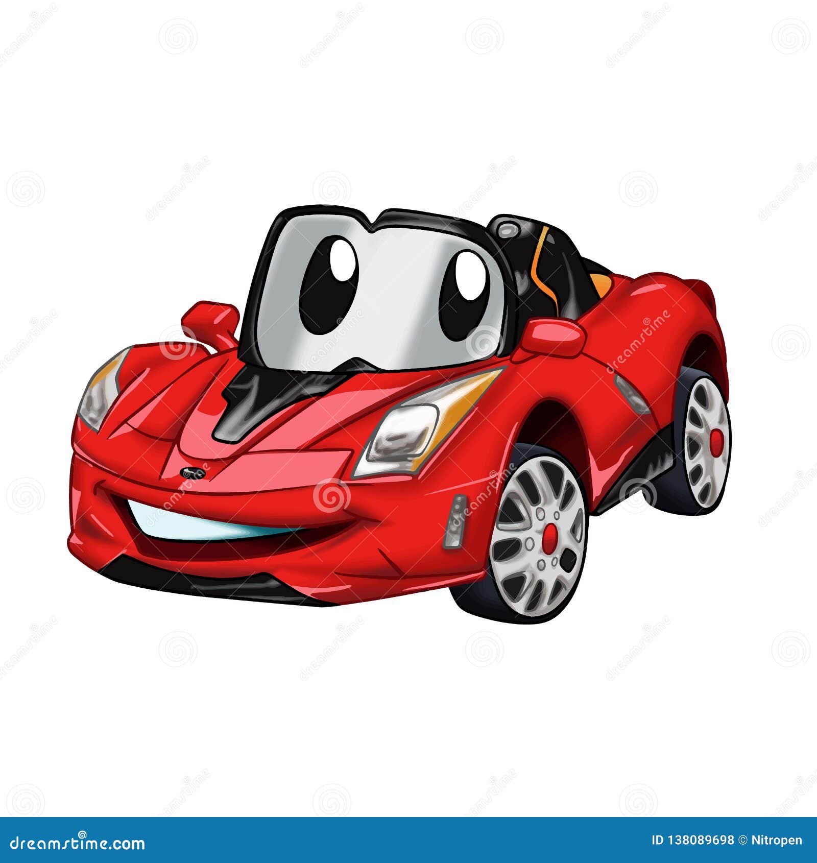 Fast Car Cartoon - Red Car Cartoon - Cars for Kids Stock Vector -  Illustration of motor, auto: 138089698