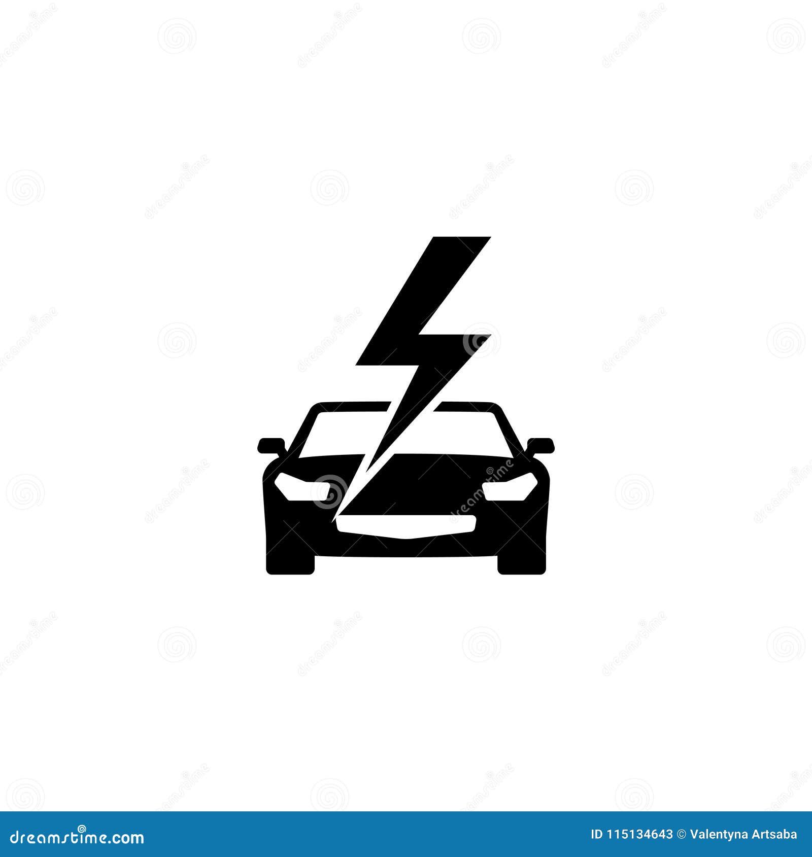 Fast Car Flat Vector Icon stock vector. Illustration of agent 115134643