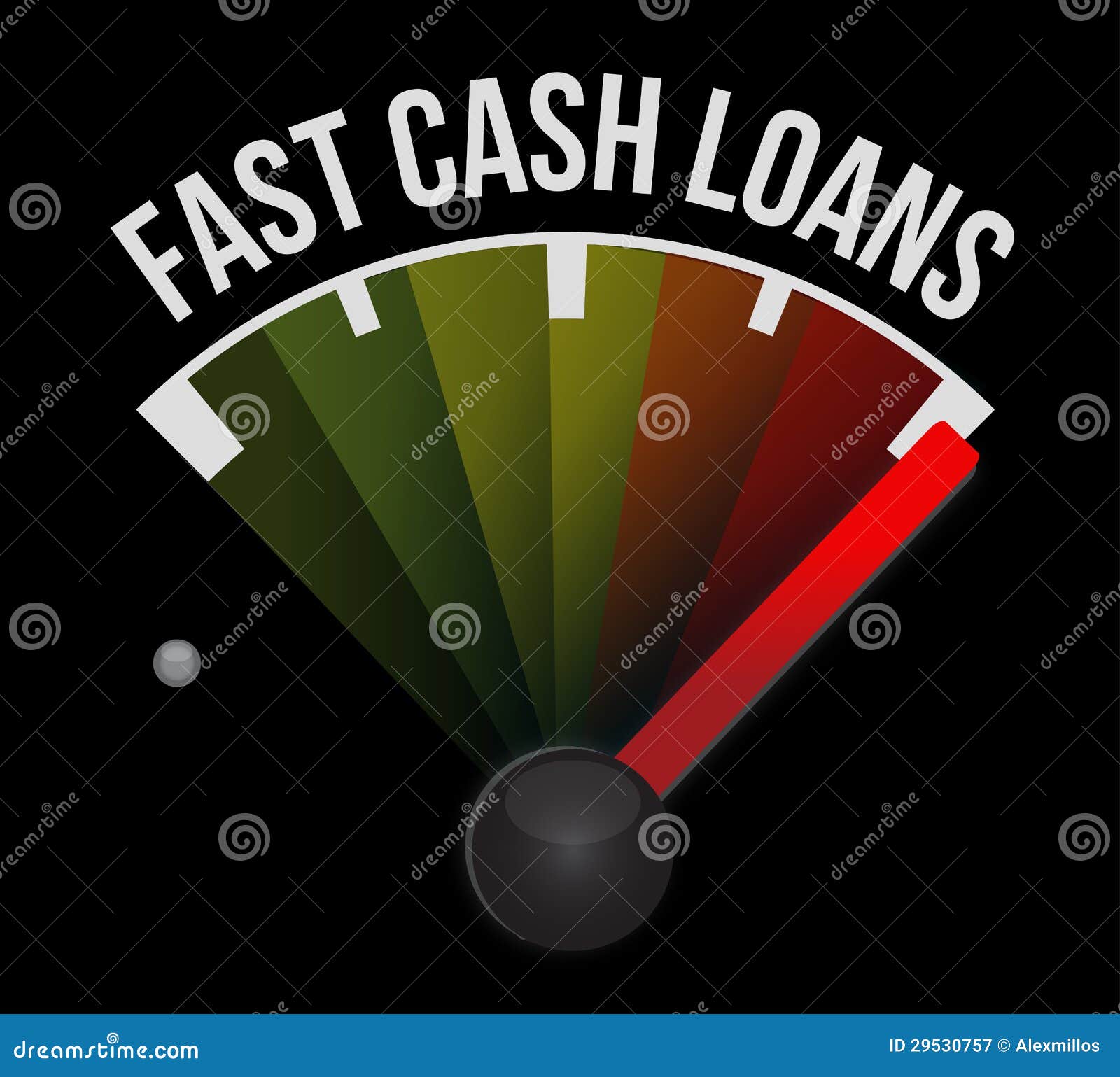 Fast Cash Loans Speedometer Illustration Design Stock Illustration Illustration of equipment