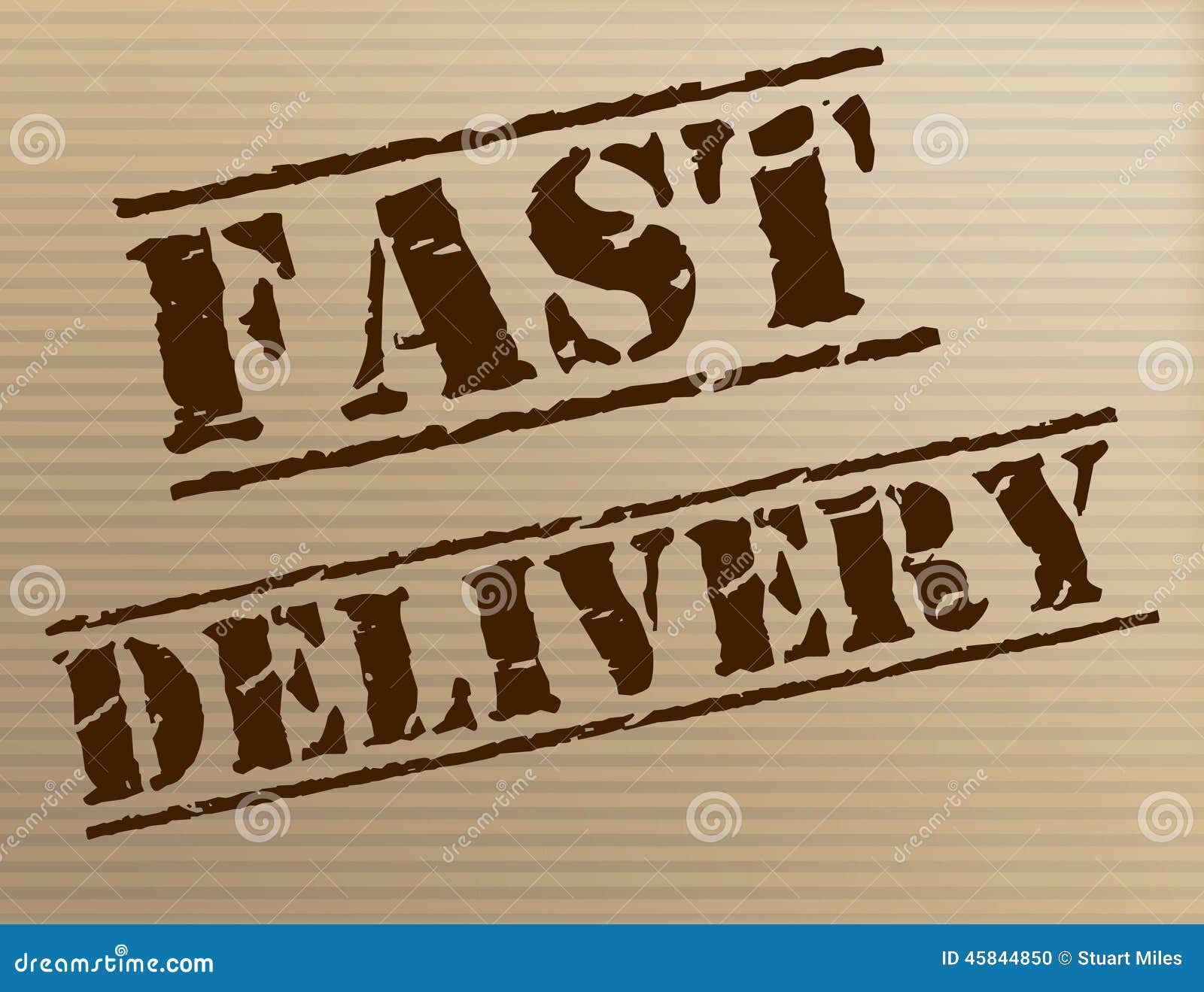 Fast Delivery Means High Speed and Action Stock Illustration