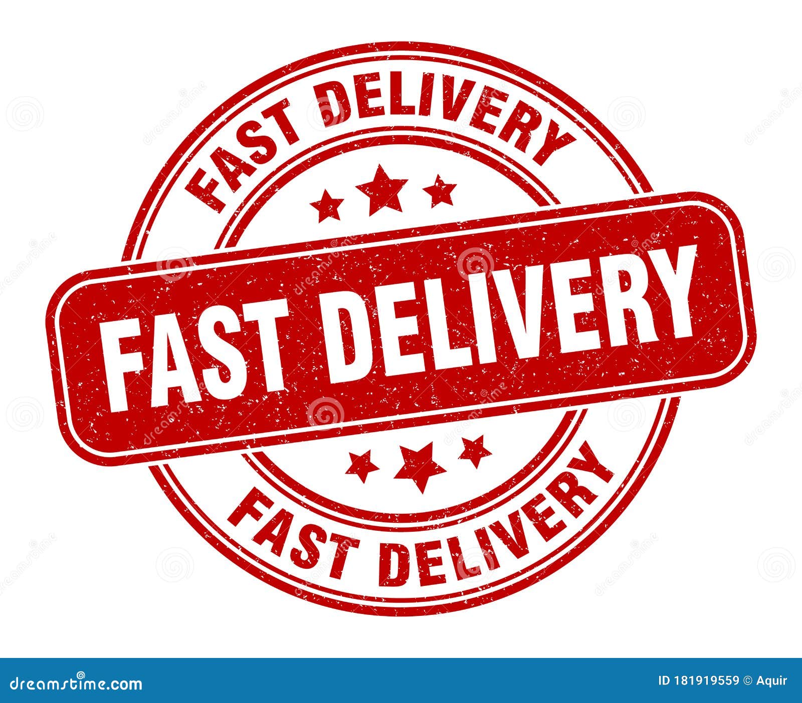 Fast Delivery Stamp. Fast Delivery Round Grunge Sign Stock Vector