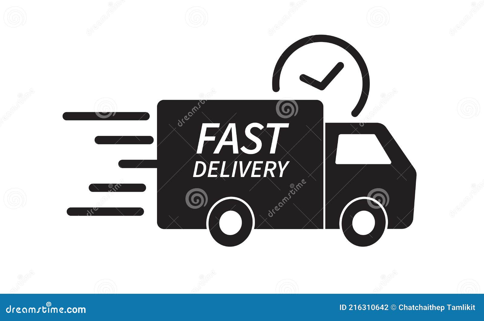 Fast Delivery Truck Icon. Fast Shipping. Design for Website and Mobile ...