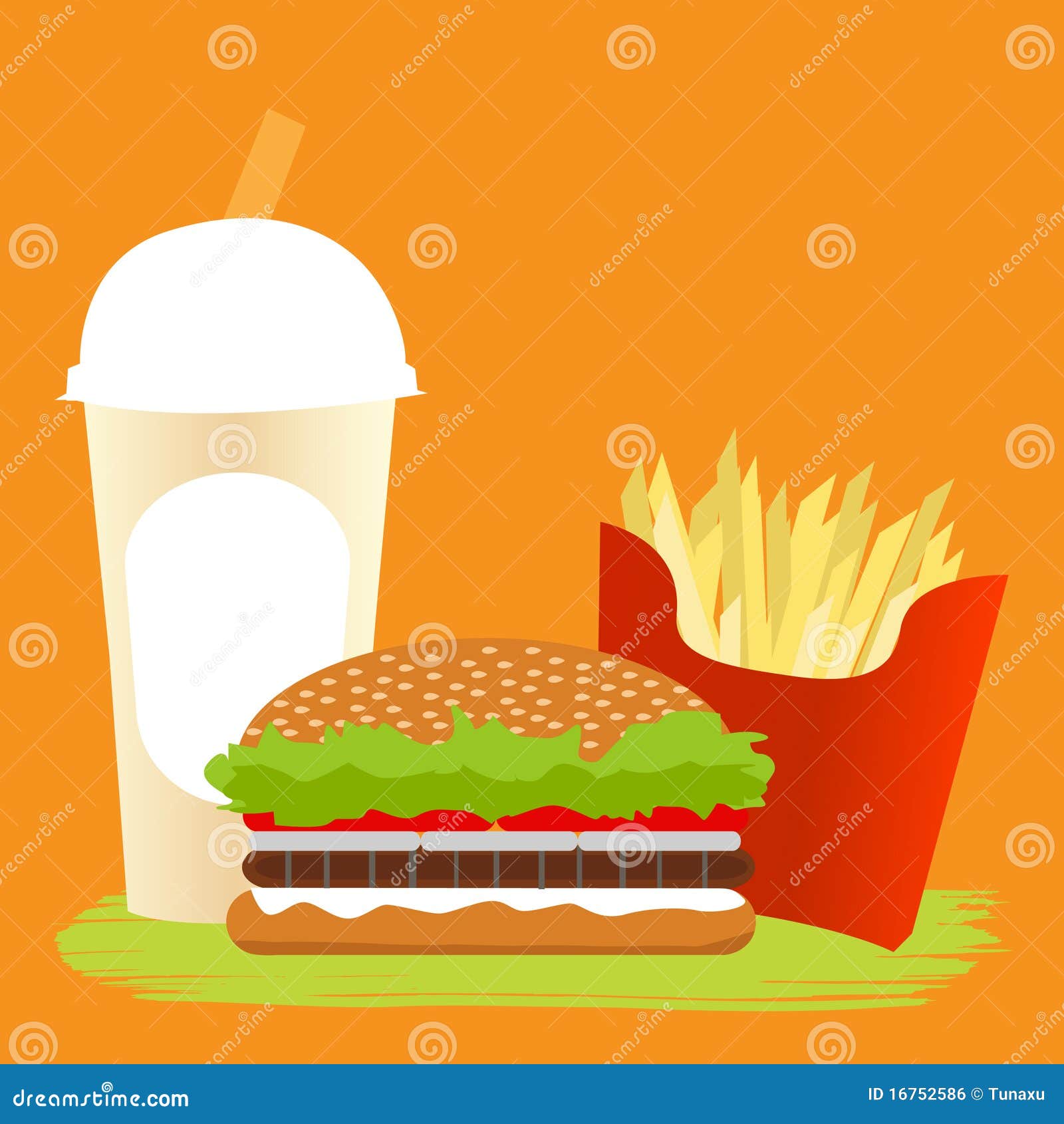 Fast food stock vector. Illustration of fast, lunch, design - 16752586