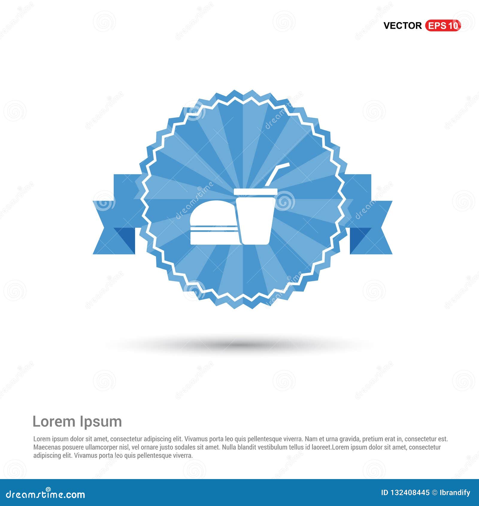 fast food burger and drink icon