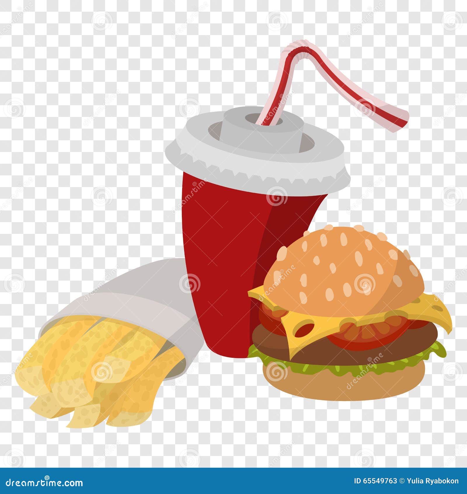 Fast food lunch stock vector Illustration of fries menu 