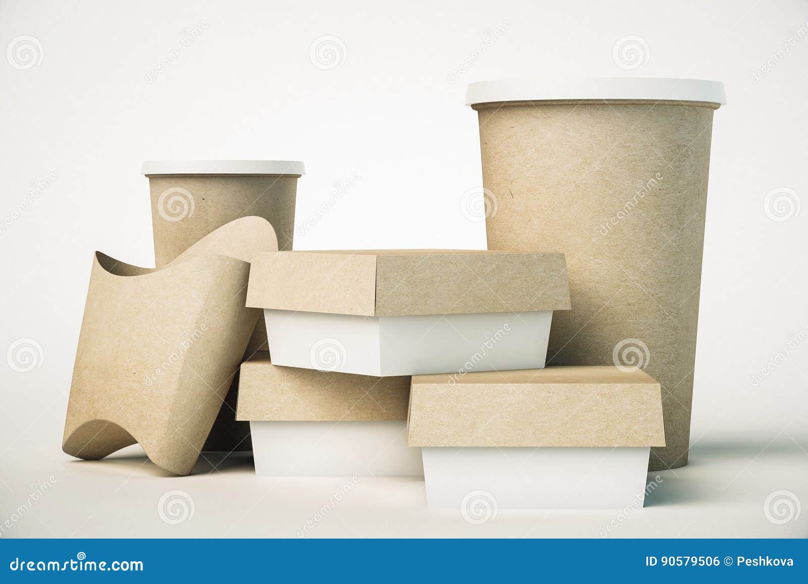 Fast food packaging stock illustration. Illustration of drink 90579506