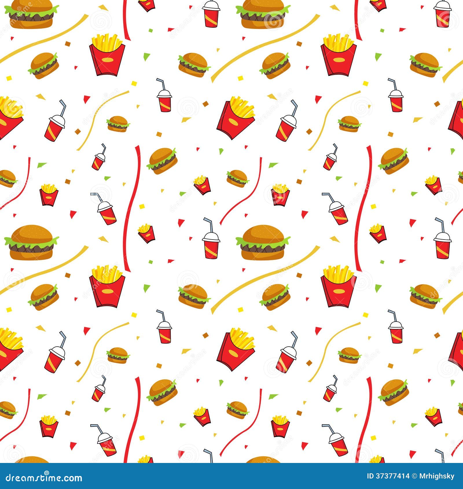 pizza wallpapers tumblr Pattern 37377414 Seamless Fast  Food  Images Stock Image: