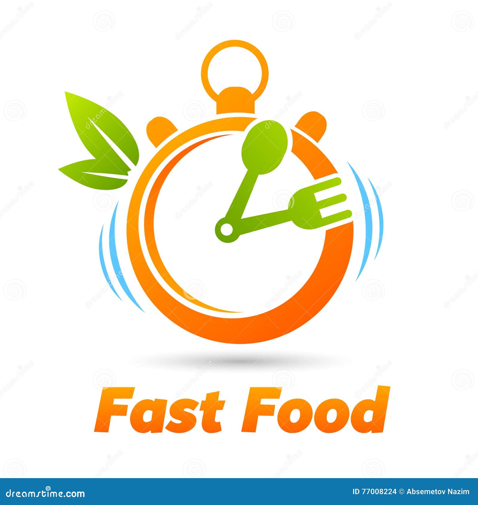 Fast Food Stopwatch stock vector. Illustration of restaurant 77008224