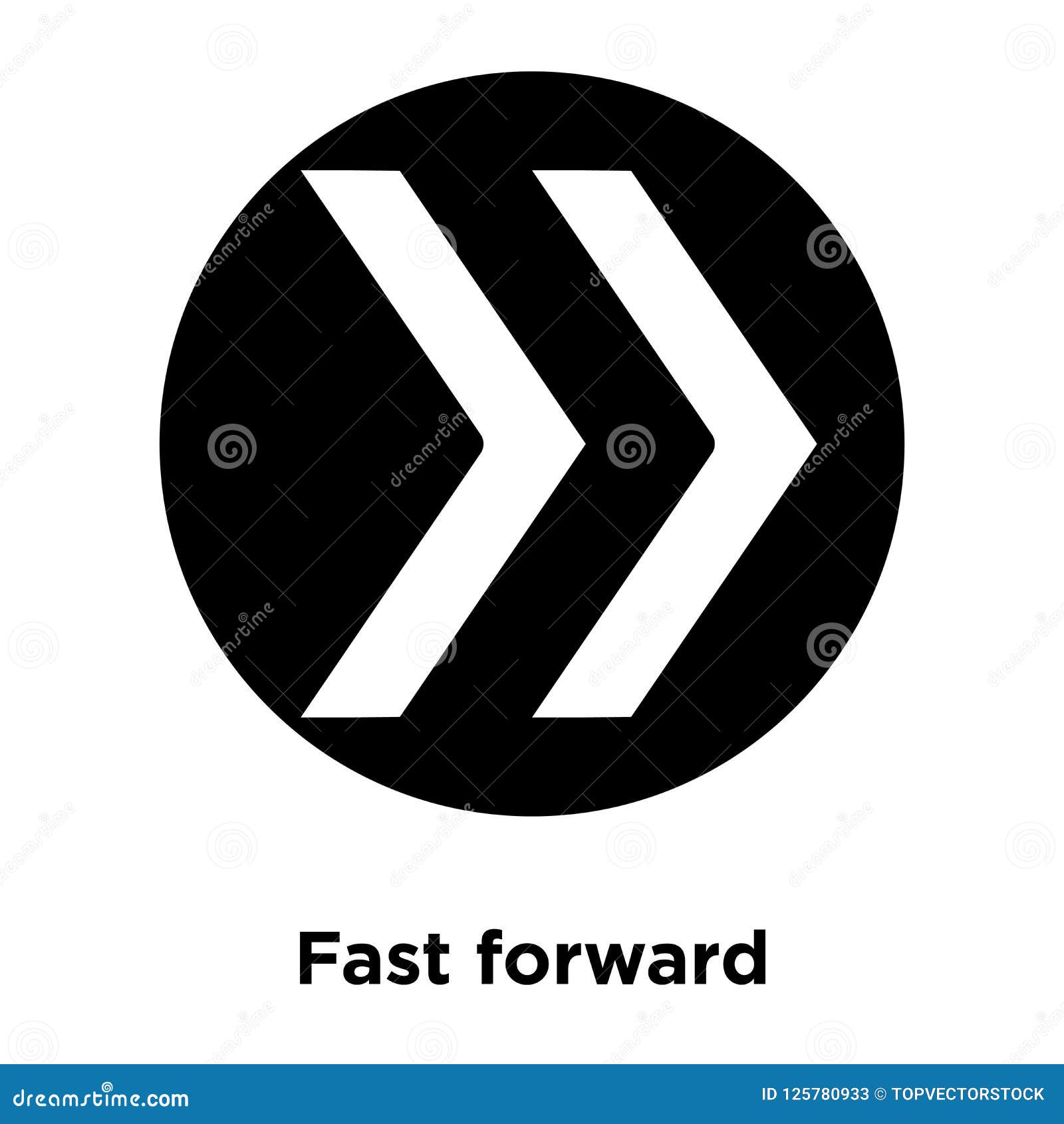 fast forward symbol Stock Illustration