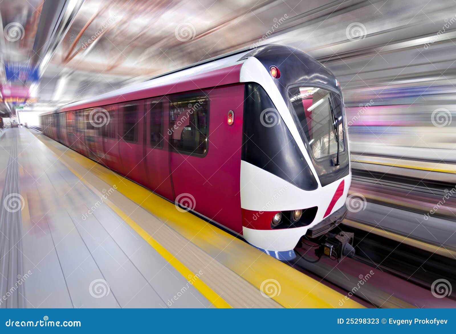 fast lrt train in motion, kuala lumpur