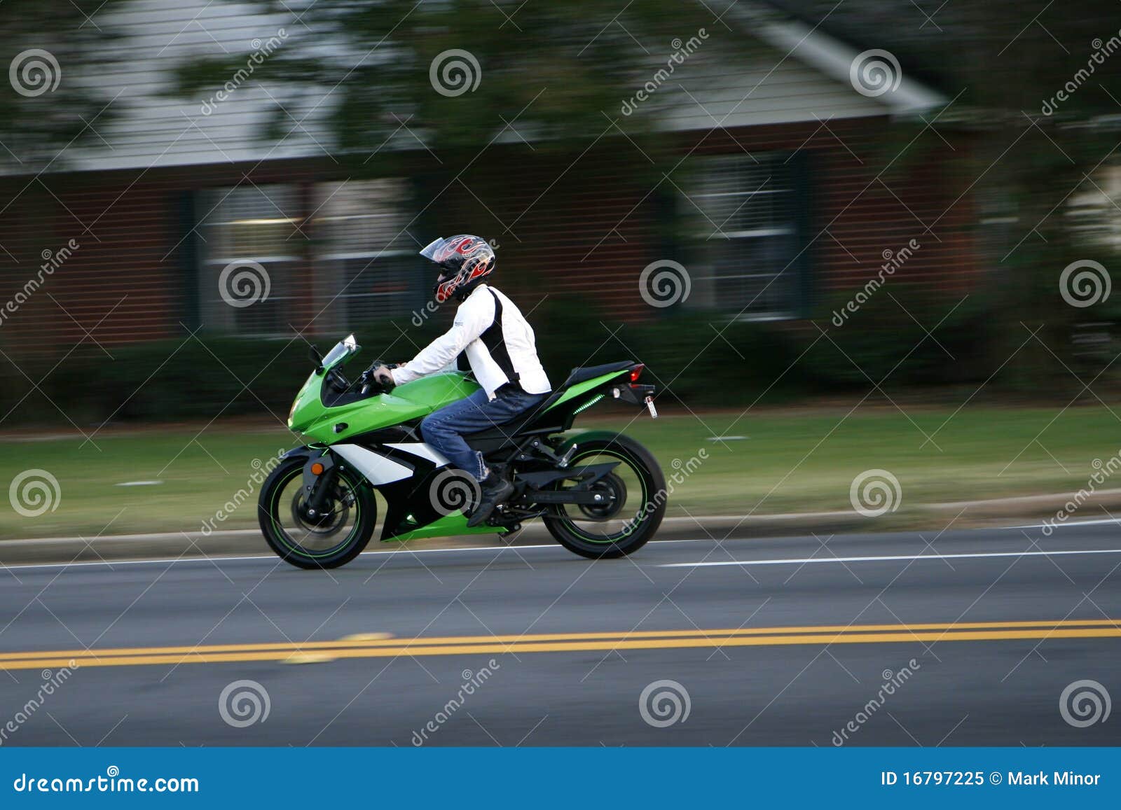 Fast motorcycle stock image. Image of riding, ride
